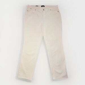 Talbots Cream Straight Leg Corduroys 18W